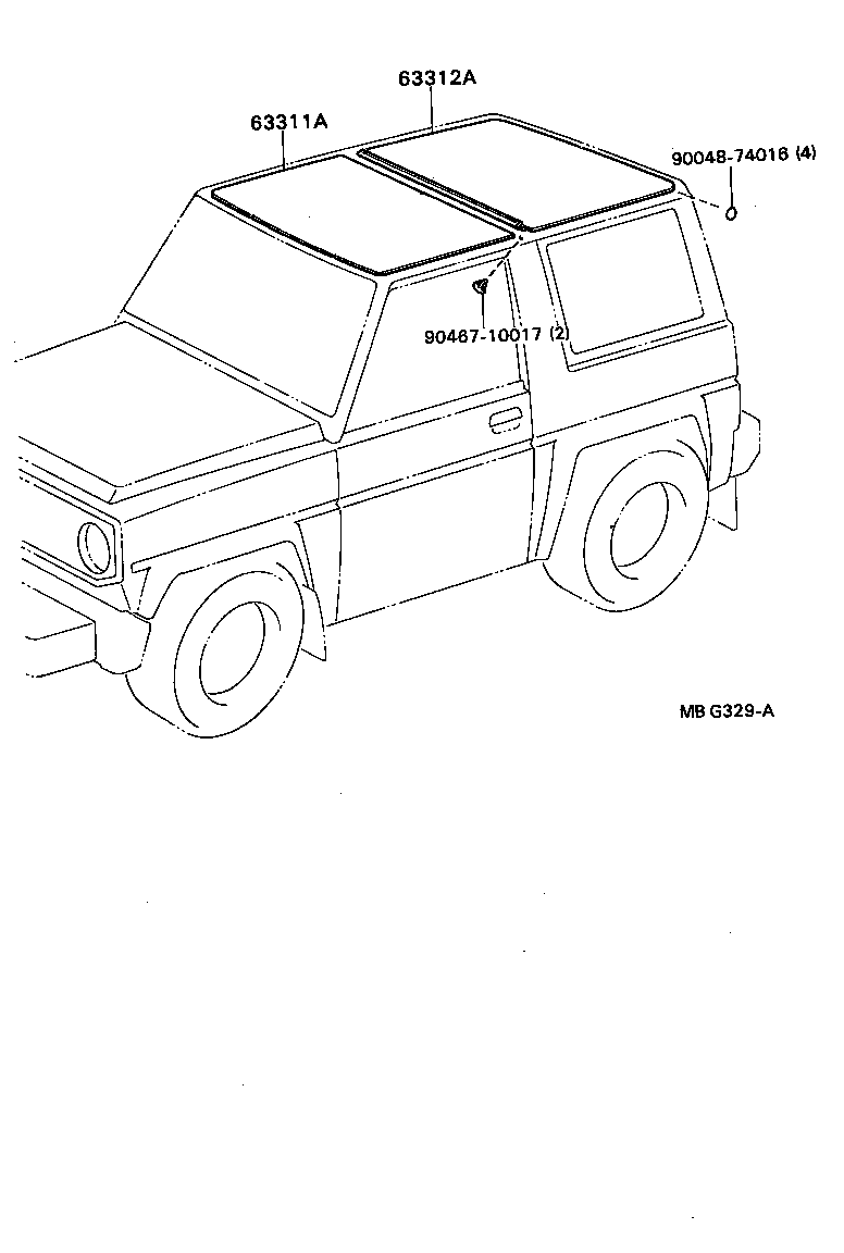 63341-87605 PAD, ROOF SILENCER, NO.1 product image