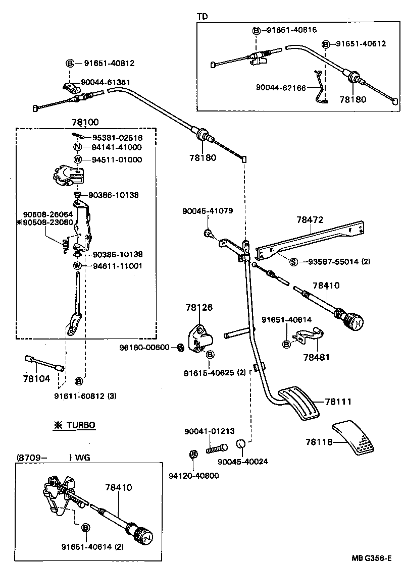 78100-87604 LINK ASSY, ACCELERATOR product image