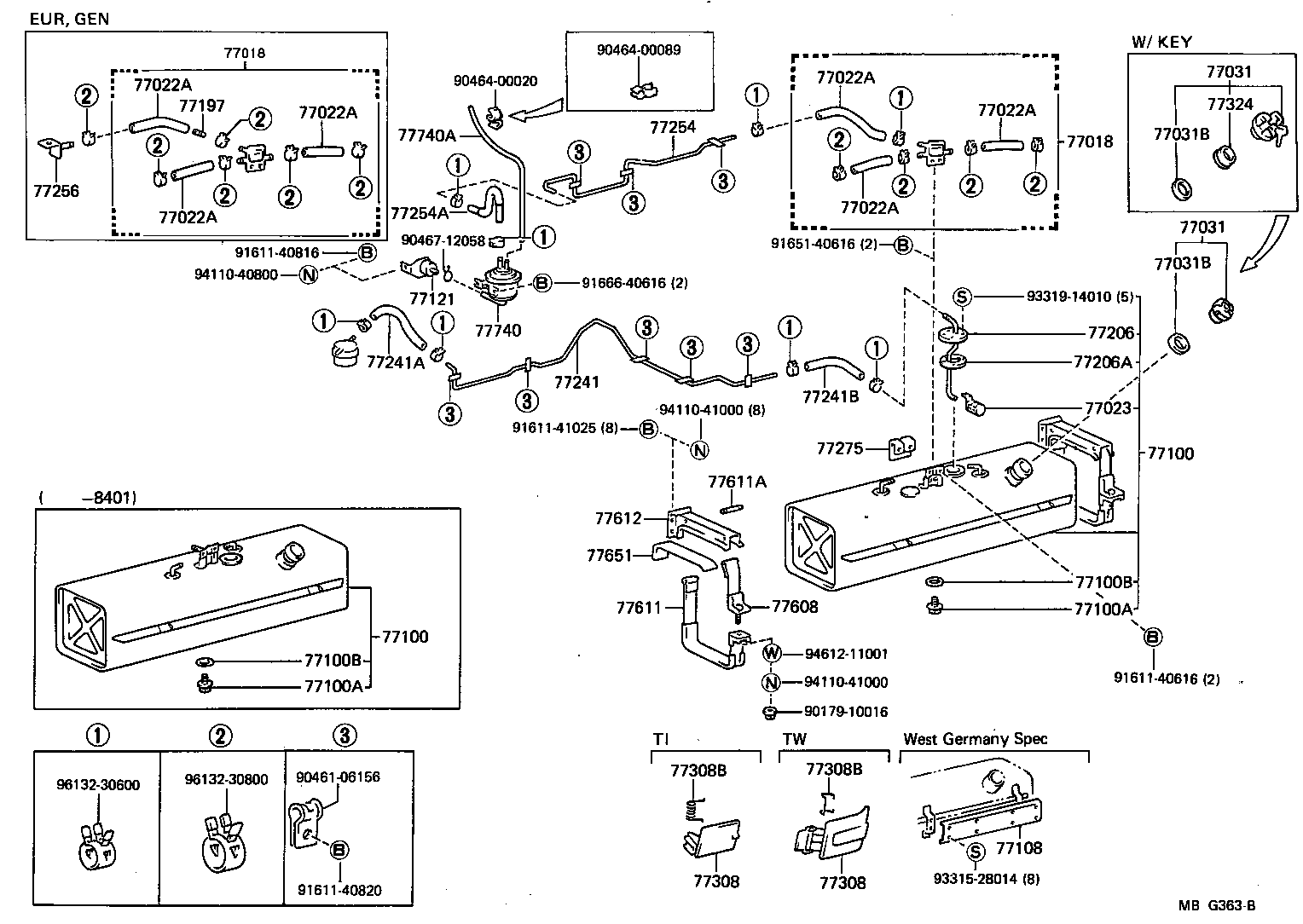 77262-26111 TUBE, FUEL EMISSION, NO.1 product image