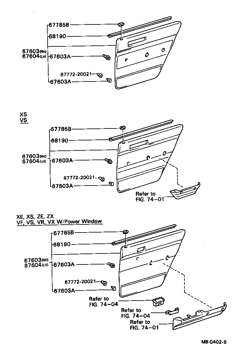 67003-32010 PANEL SUB-ASSY, REAR DOOR, RH product image