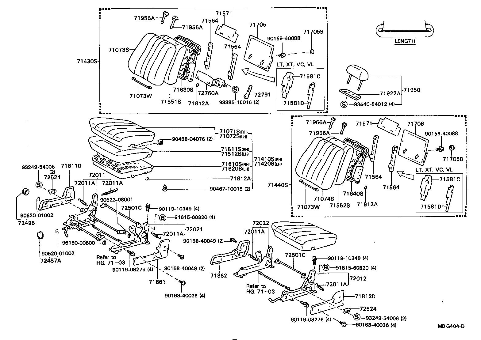 71630-32030 SPRING ASSY, FRONT SEAT BACK, RH(FOR SEPARATE TYPE) product image
