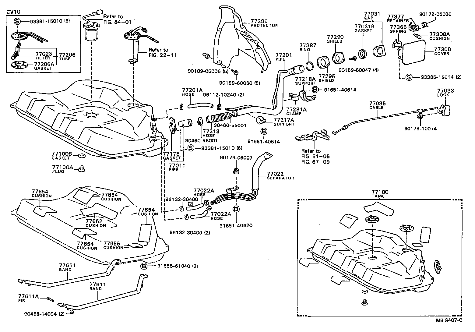 77022-32010 SEPARATOR SUB-ASSY, FUEL EVAPORATIVE product image