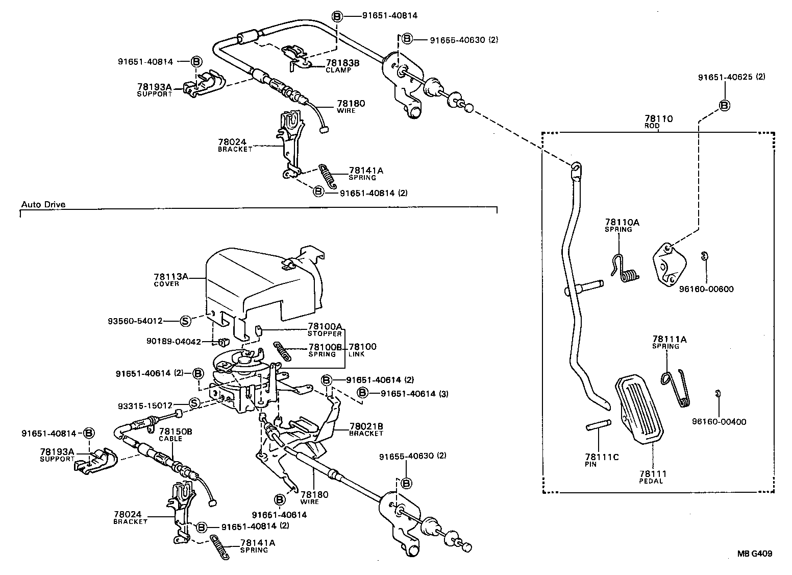78100-32010 LINK ASSY, ACCELERATOR product image