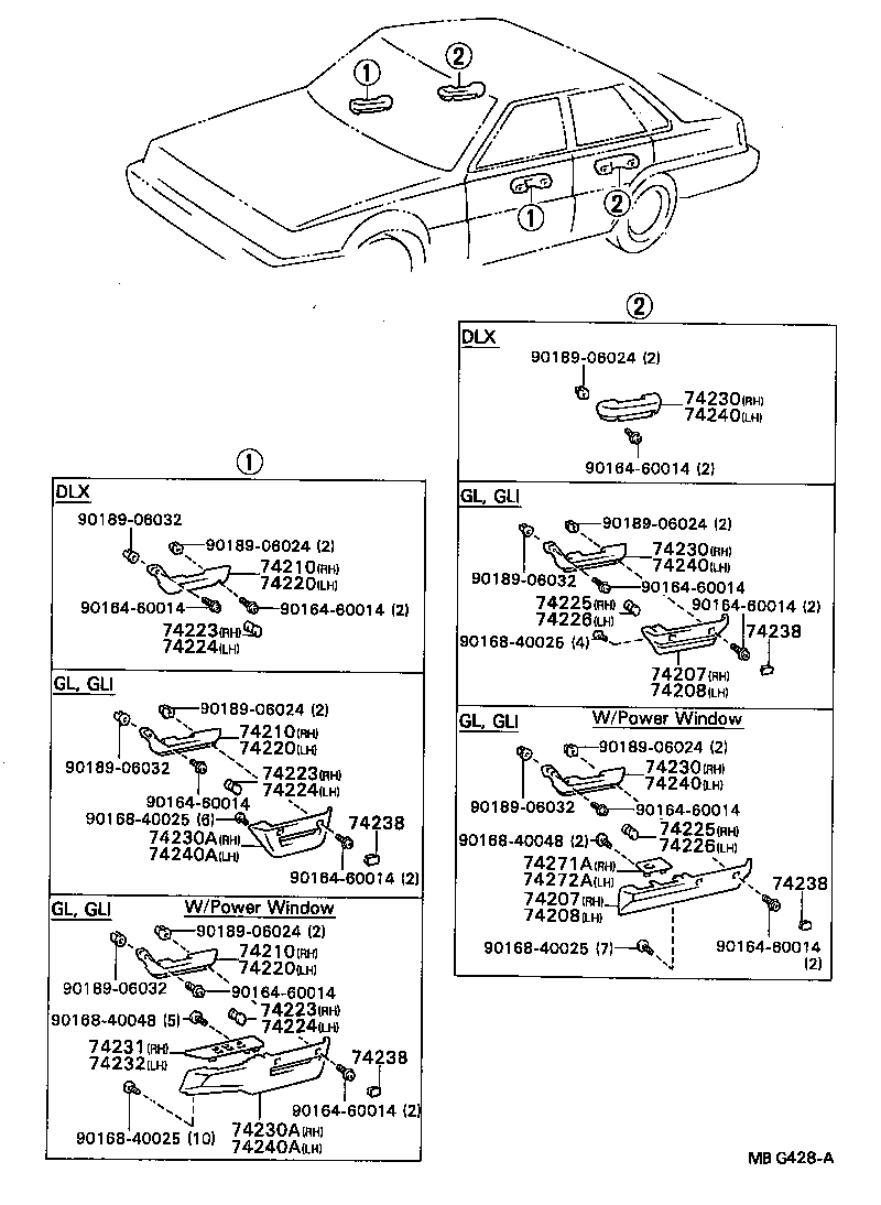 74232-32030-04 PANEL, FRONT ARMREST BASE, UPPER LH product image