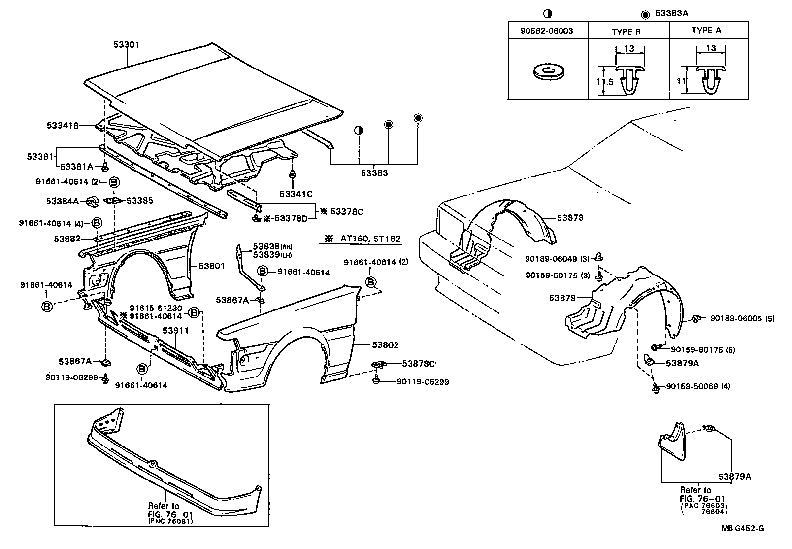 53811-2B080 FENDER SUB-ASSY, FRONT RH product image
