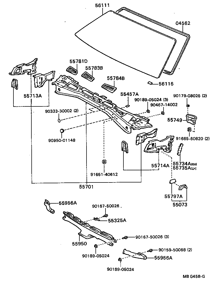 55700-20430 PANEL SUB-ASSY, COWL product image