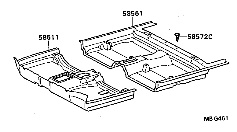 58540-20451-13 CARPET ASSY, FLOOR, REAR product image