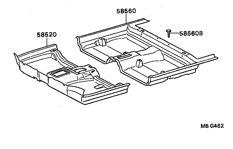 58540-20451-13 CARPET ASSY, FLOOR, REAR product image