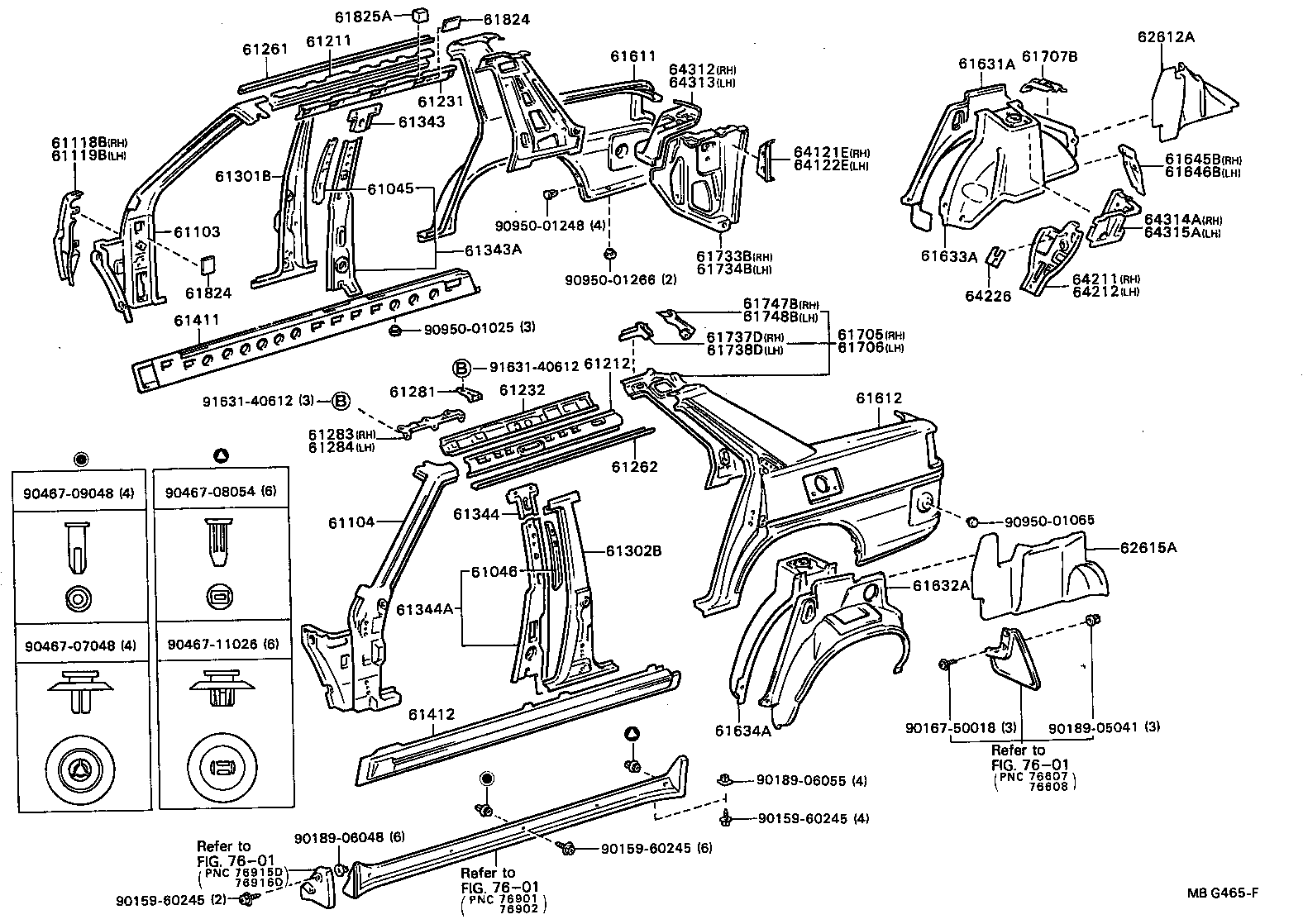 61631-20150 PANEL, QUARTER WHEEL HOUSE, OUTER RH product image