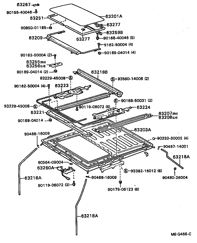 63111-20190 PANEL, ROOF product image