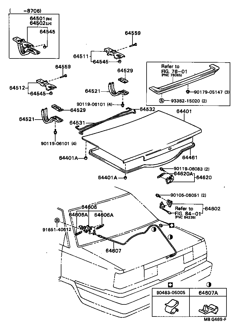 64531-20110 BAR, LUGGAGE DOOR HINGE TORSION, RH product image