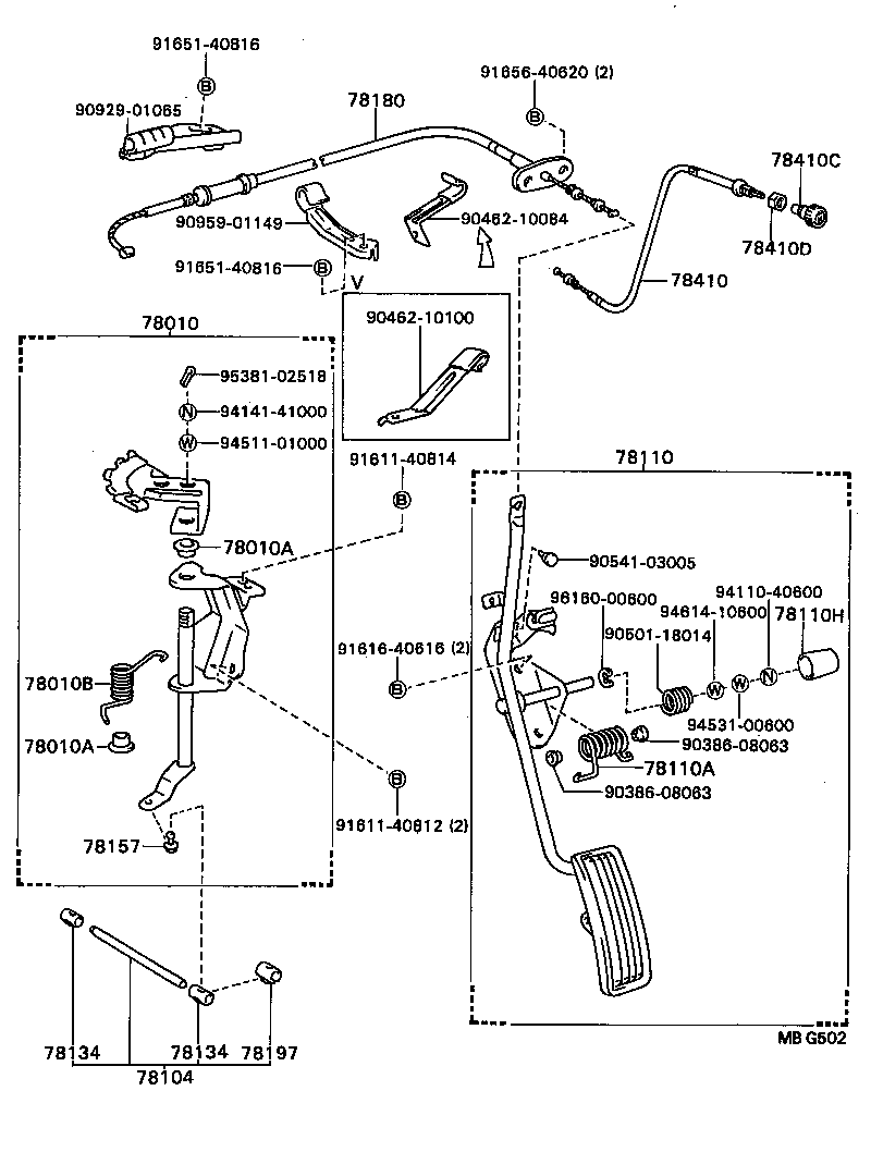 78120-89133 ROD ASSY, ACCELERATOR PEDAL product image