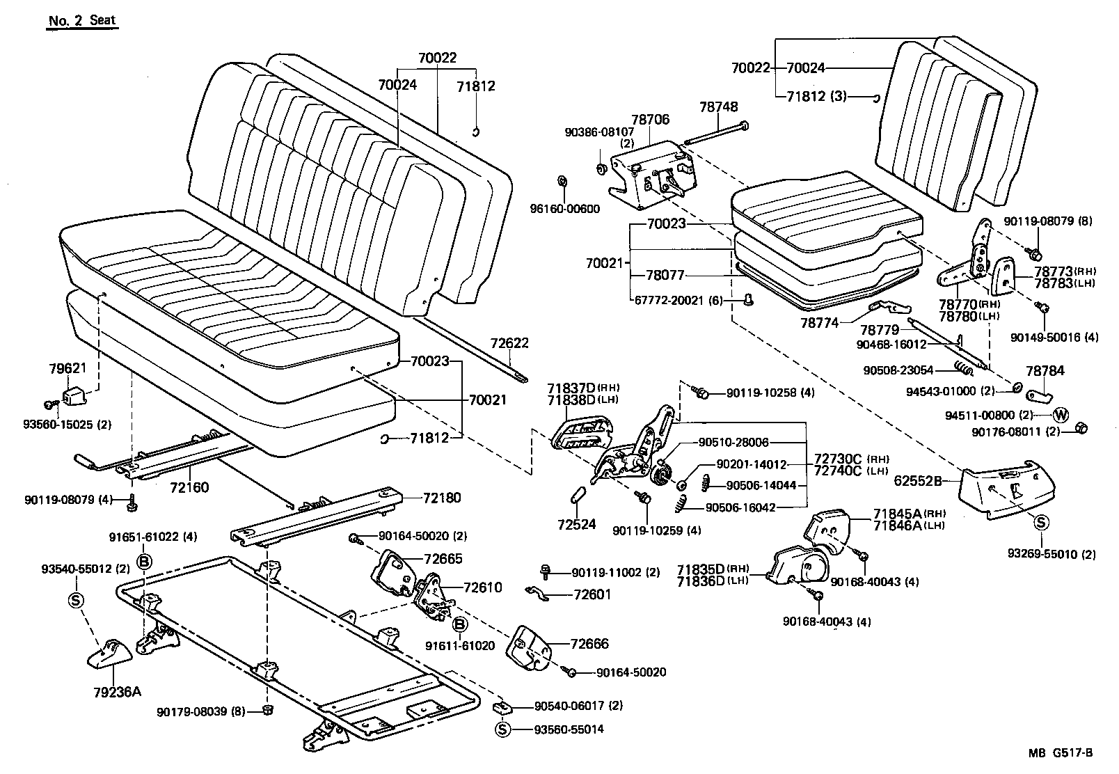 71208-95707 COVER ASSY, NO.1 SEAT CUSHION product image