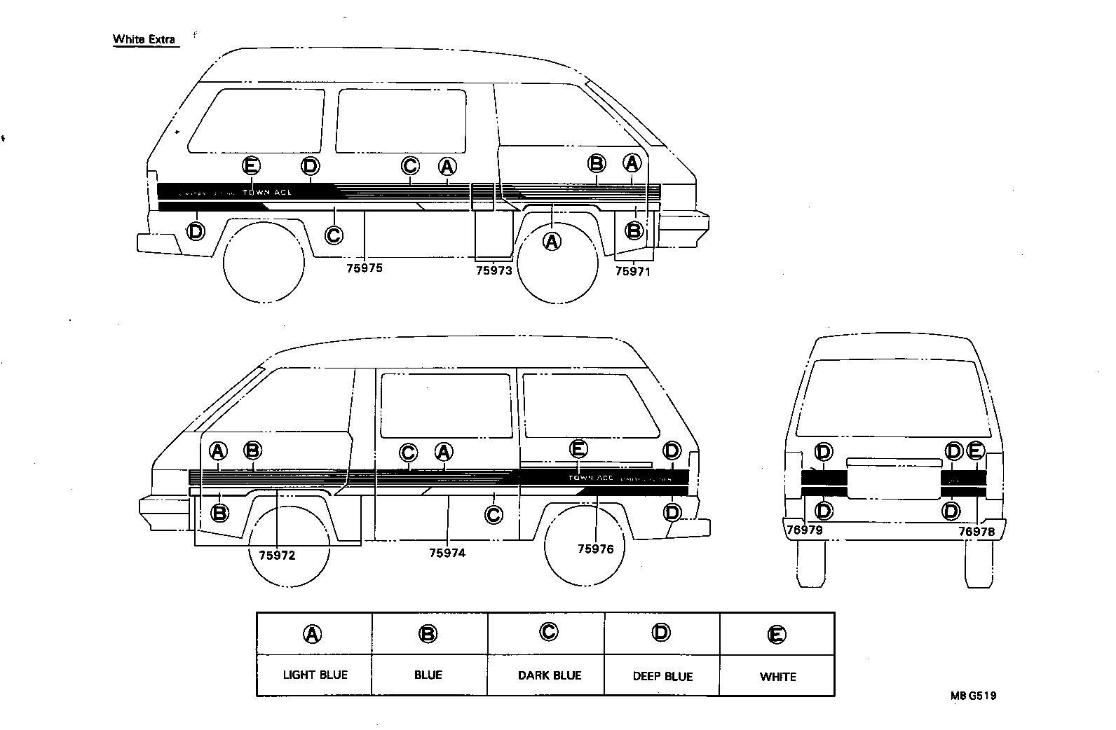 75946-87003 STRIPE, REAR BODY BACK, RH product image
