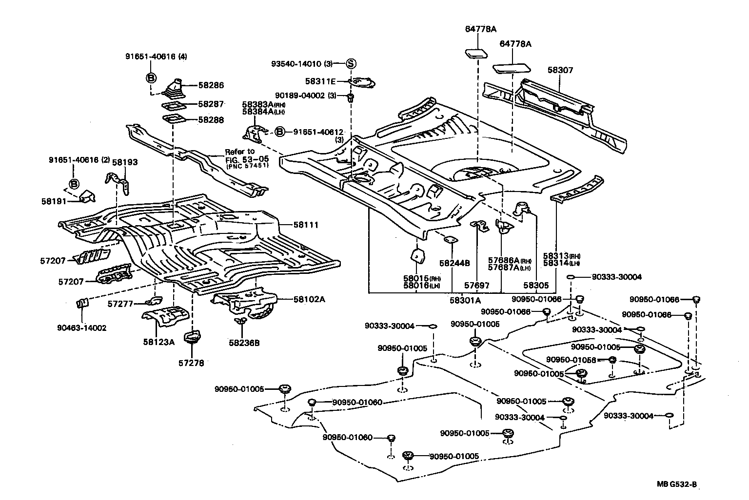 58307-16290 PANEL SUB-ASSY, BODY LOWER BACK product image