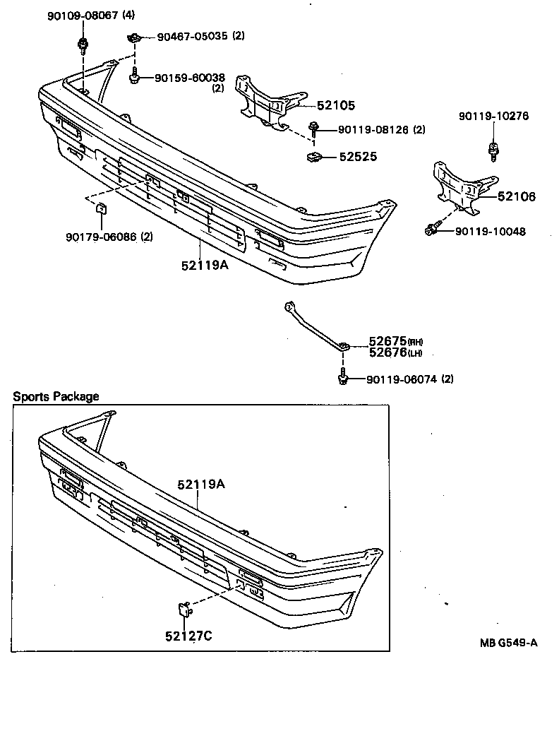 52119-16150-03 COVER, FRONT BUMPER product image