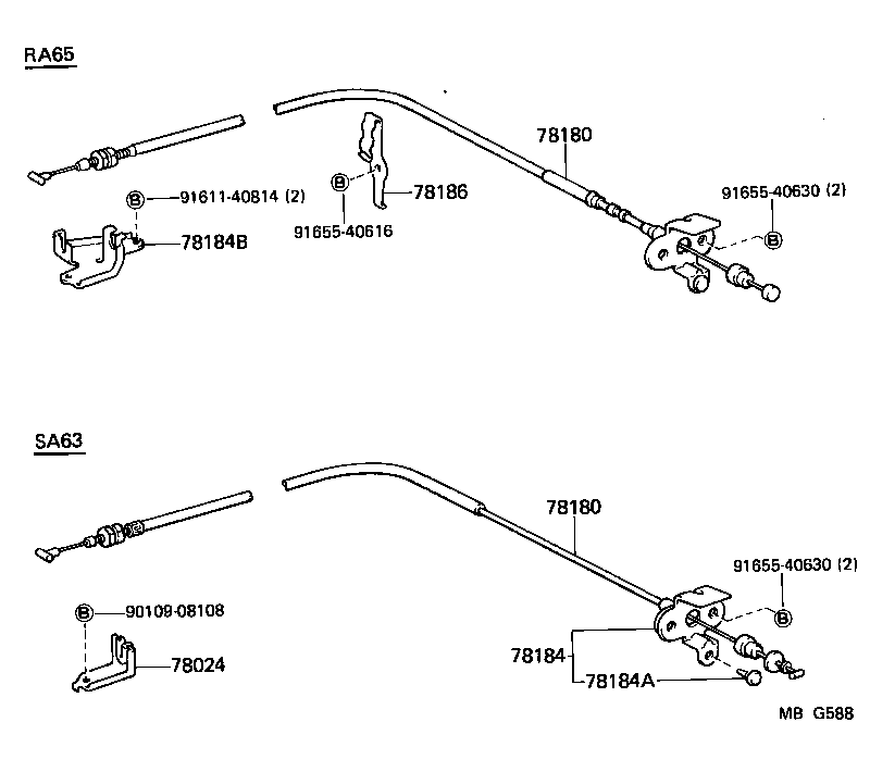 78024-14040 BRACKET, ACCELERATOR CONTROL CABLE product image