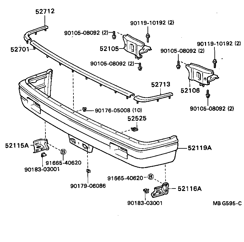 52021-22130 REINFORCEMENT SUB-ASSY, FRONT BUMPER product image