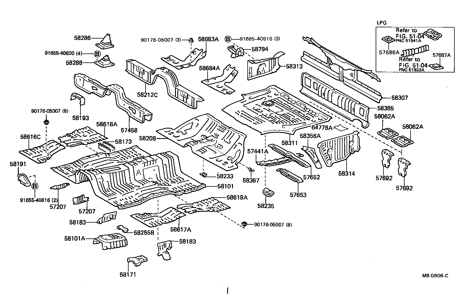 58307-91614 PANEL SUB-ASSY, BODY LOWER BACK product image