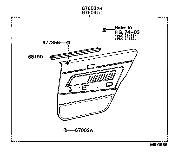 67004-22210 PANEL SUB-ASSY, REAR DOOR, LH product image