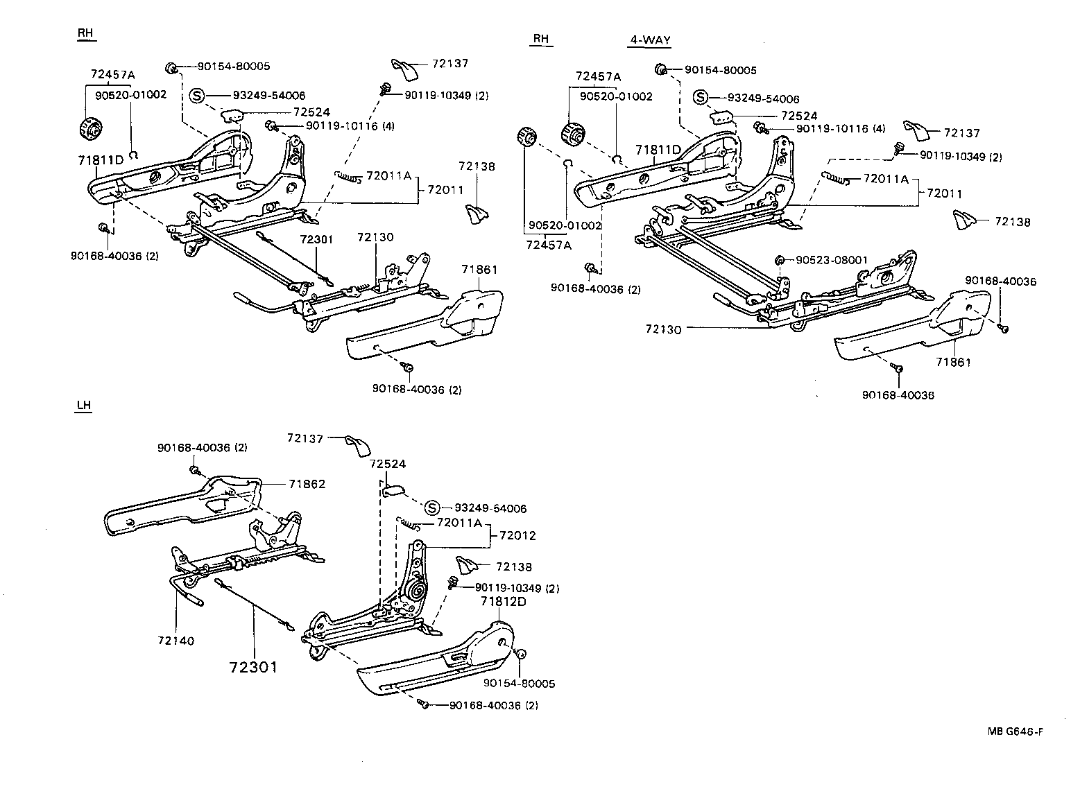 71630-22430 SPRING ASSY, FRONT SEAT BACK, RH(FOR SEPARATE TYPE) product image