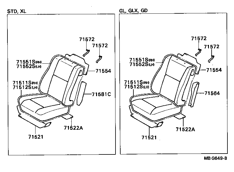 71610-22280 SPRING ASSY, FRONT SEAT CUSHION, RH(FOR SEPARATE TYPE) product image