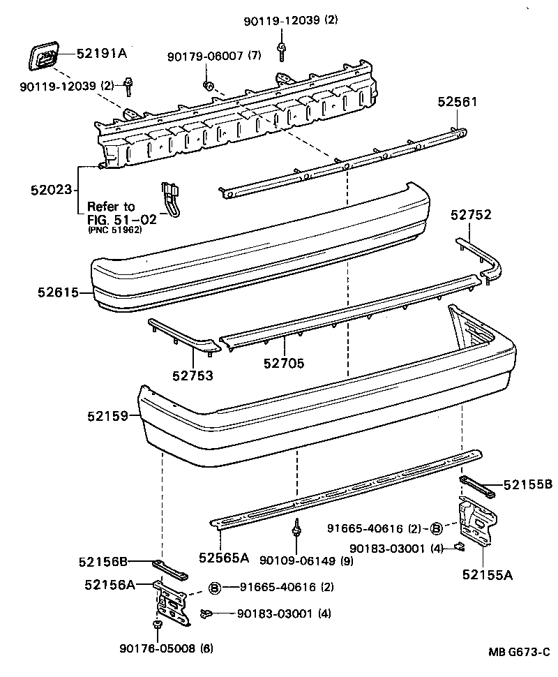 52023-22130 REINFORCEMENT SUB-ASSY, REAR BUMPER product image