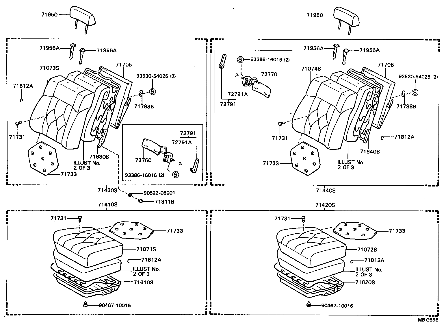71610-22280 SPRING ASSY, FRONT SEAT CUSHION, RH(FOR SEPARATE TYPE) product image