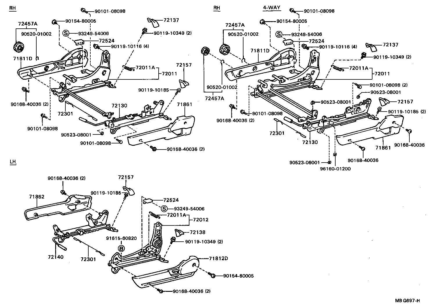71610-22280 SPRING ASSY, FRONT SEAT CUSHION, RH(FOR SEPARATE TYPE) product image