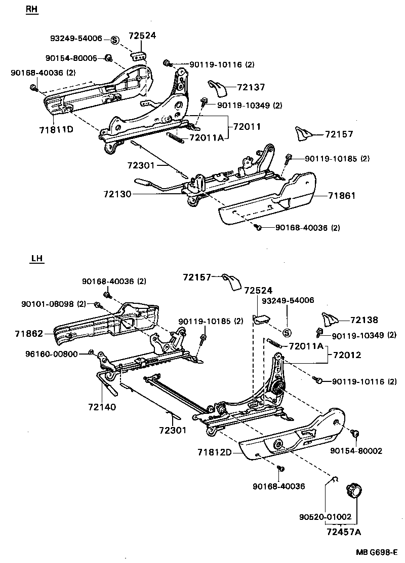 71610-22280 SPRING ASSY, FRONT SEAT CUSHION, RH(FOR SEPARATE TYPE) product image