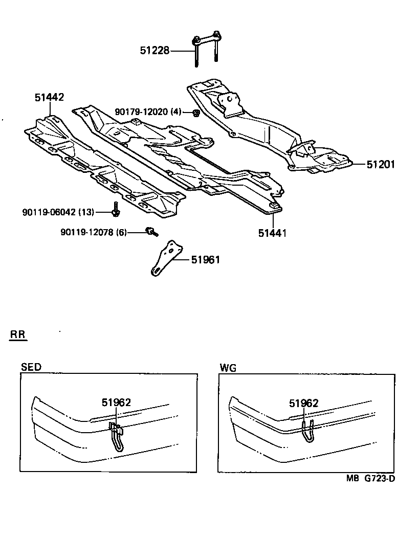 Toyota 52274-22020 STOPPER, REAR SUSPENSION MEMBER, LOWER LH