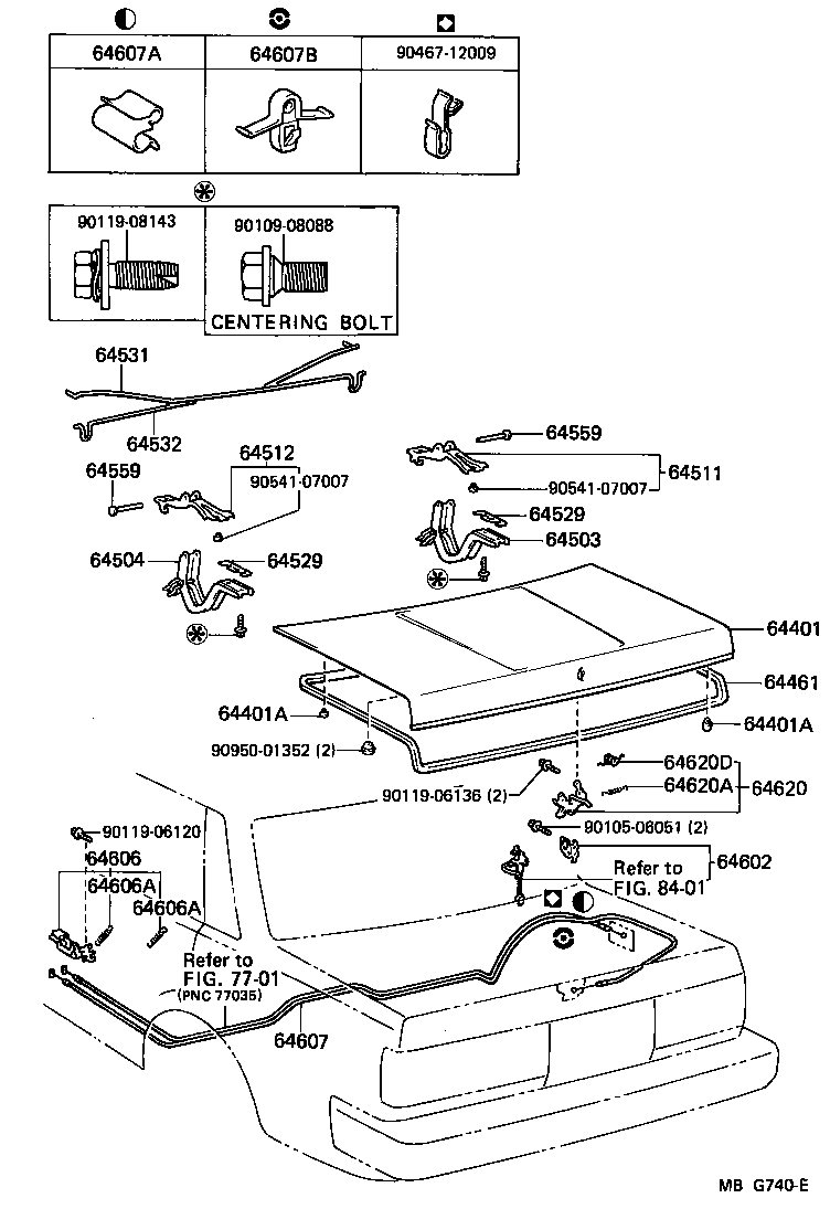 Toyota 64606-22100 LEVER SUB-ASSY, LUGGAGE DOOR LOCK OPEN