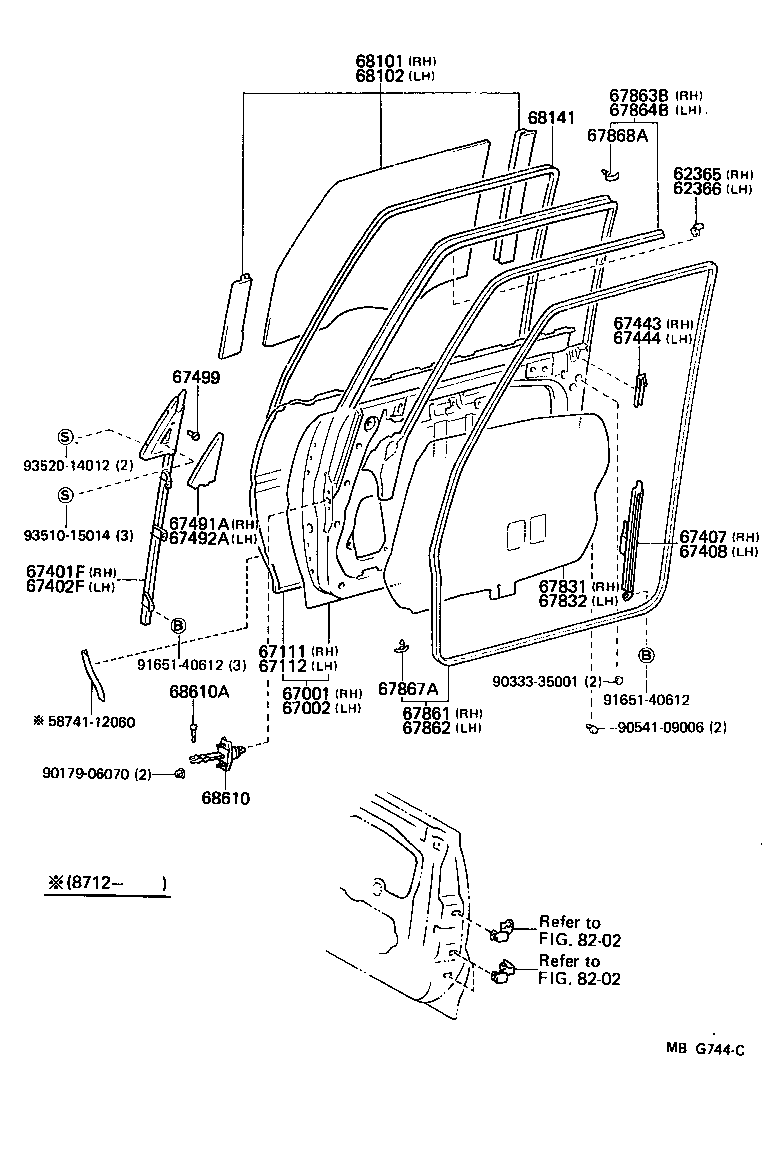 Toyota 67404-22050 FRAME SUB-ASSY, FRONT DOOR, REAR LOWER LH