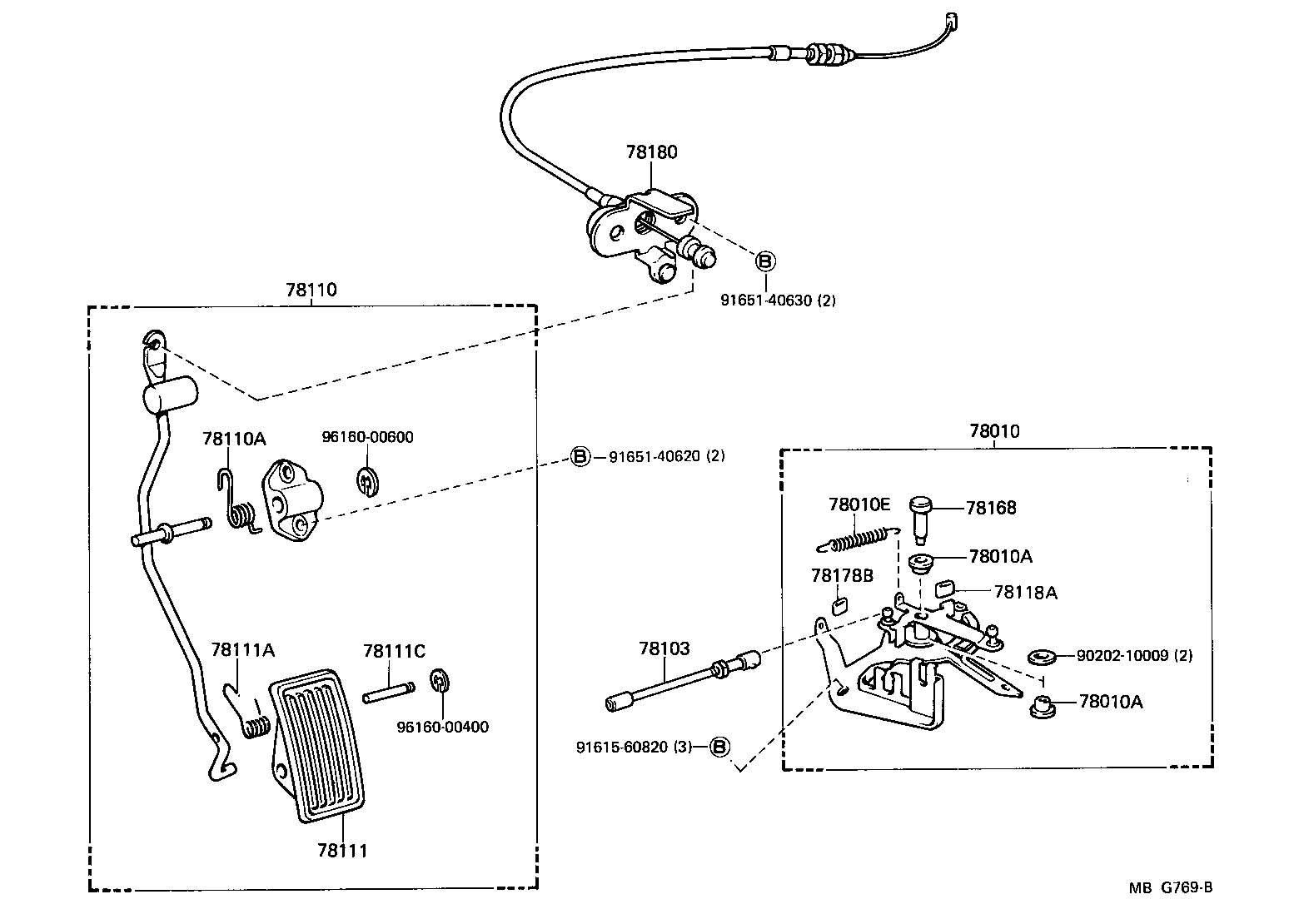 Toyota 78180-22440 WIRE ASSY, ACCELERATOR