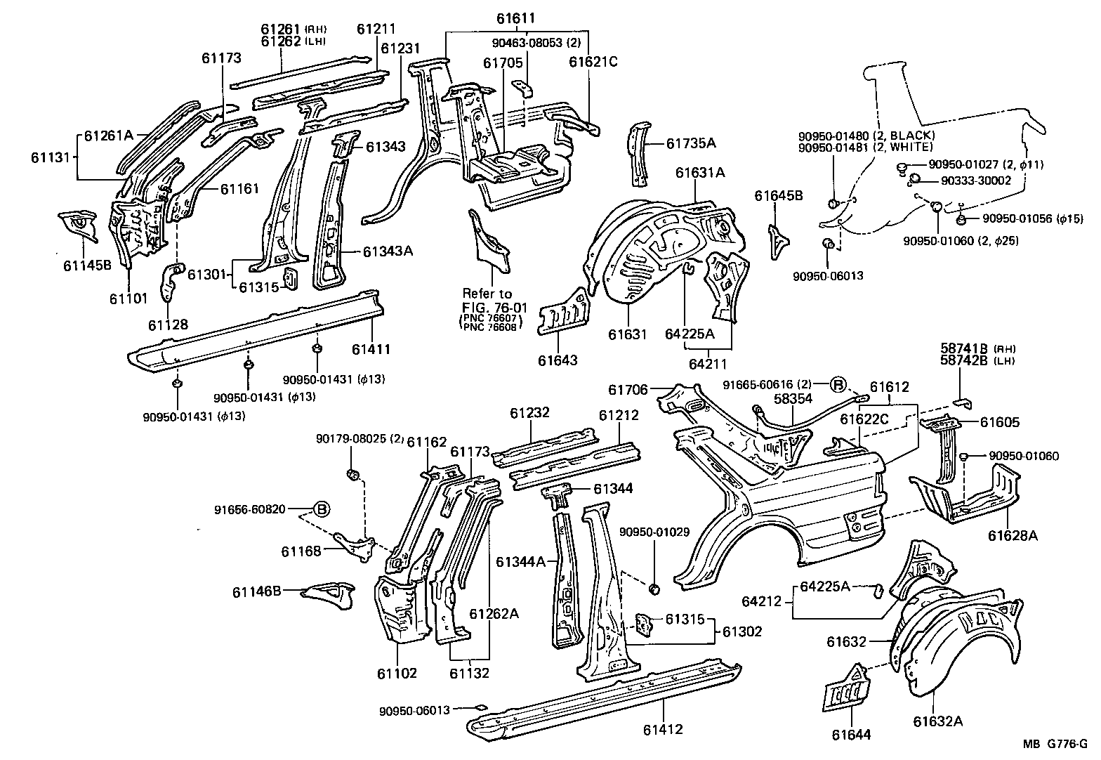 58741-91601 PROTECTOR, QUARTER PANEL, RH product image
