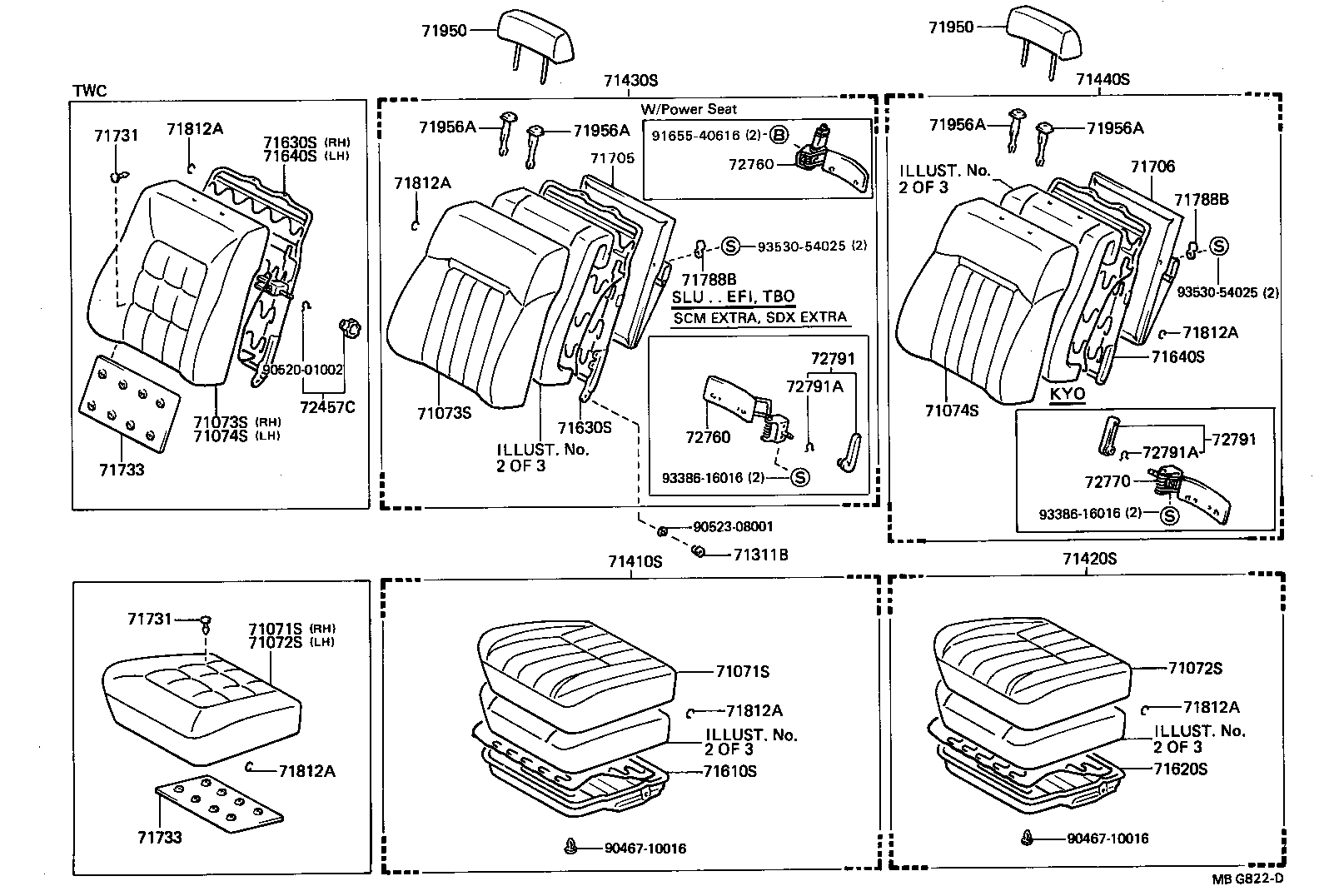 71073-2A620-05 COVER, FRONT SEAT BACK, LH(FOR SEPARATE TYPE) product image