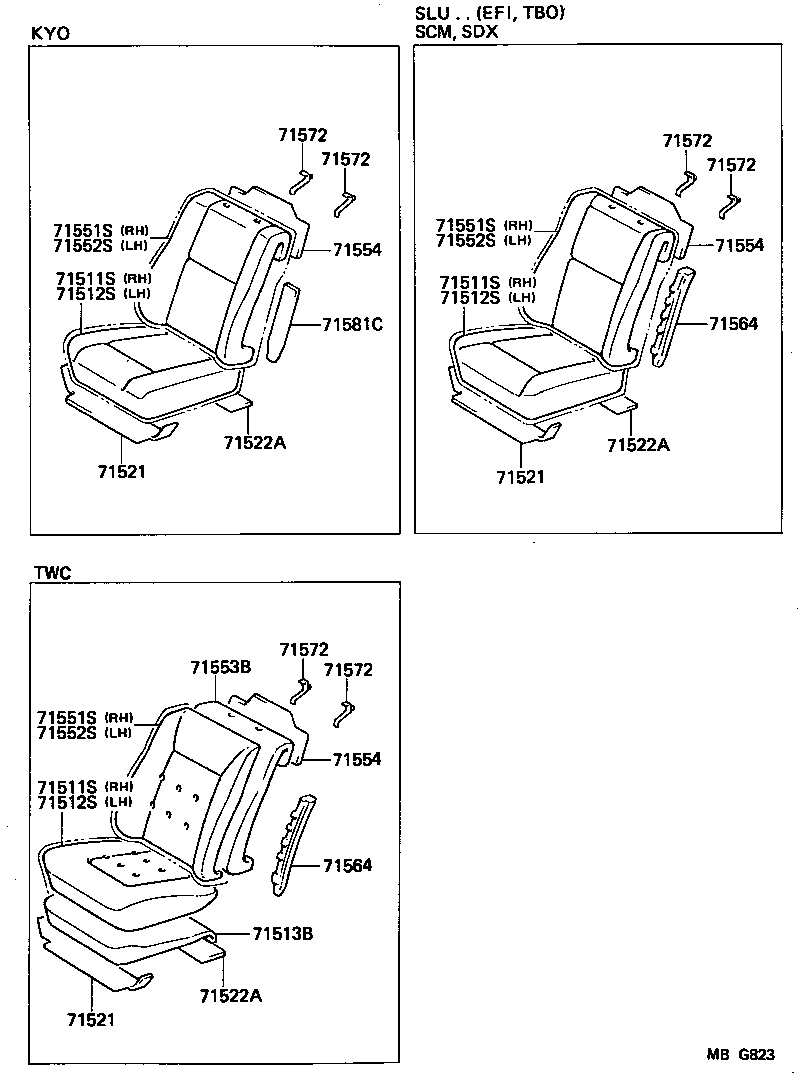 71073-2A620-05 COVER, FRONT SEAT BACK, LH(FOR SEPARATE TYPE) product image