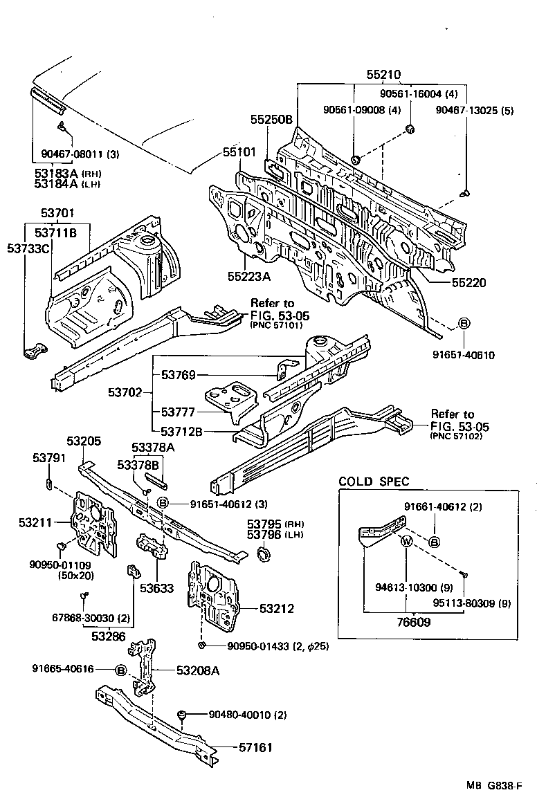 53183-91602 SEAL, HEADLAMP COVER, RH product image