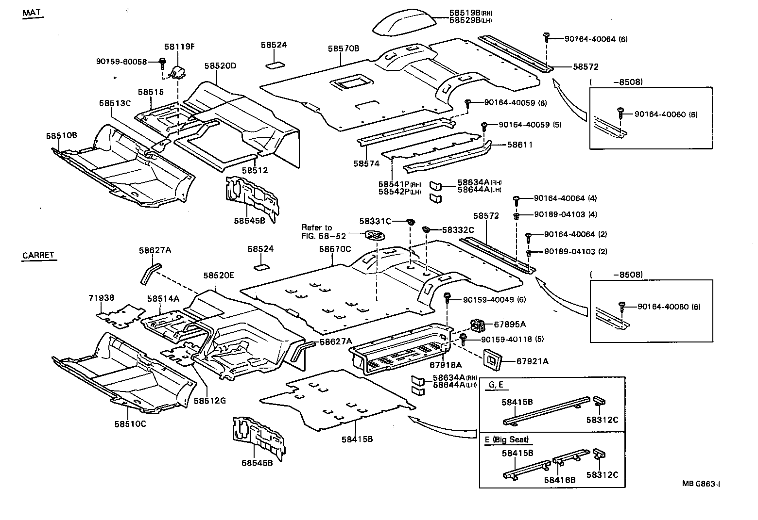 58415-87002 BOARD, REAR FLOOR, NO.1 product image
