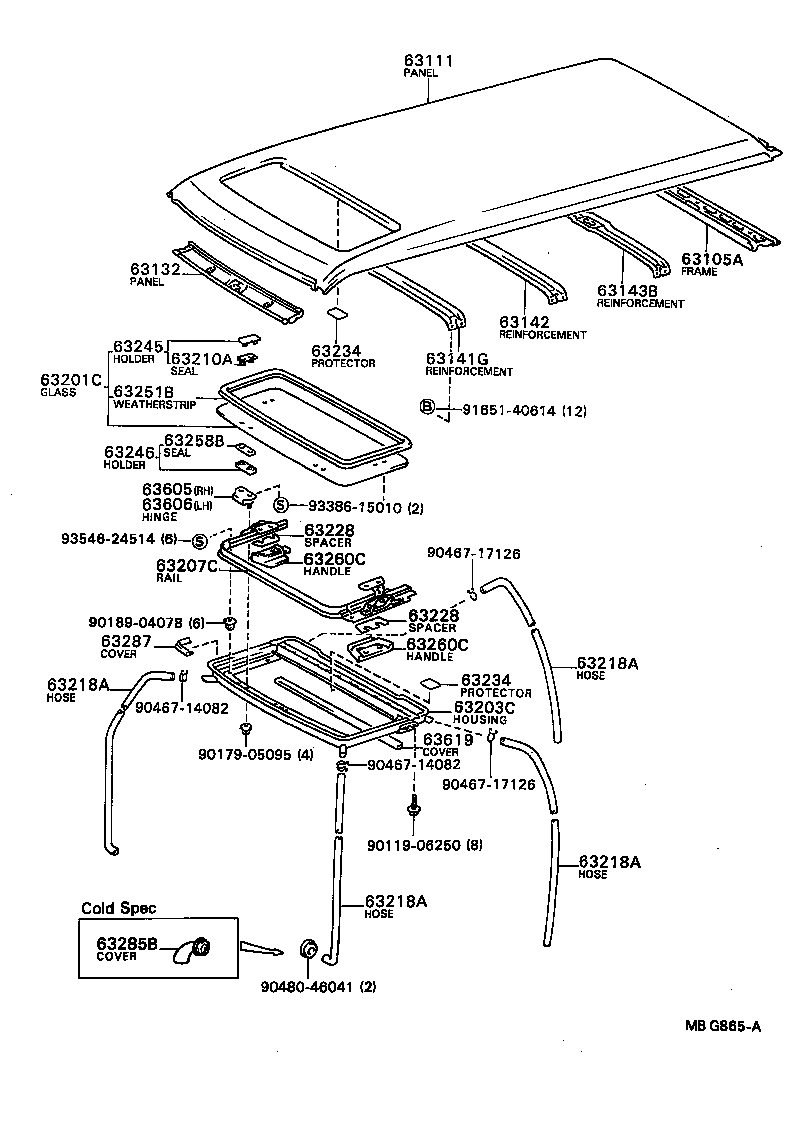 63111-87006 PANEL, ROOF product image