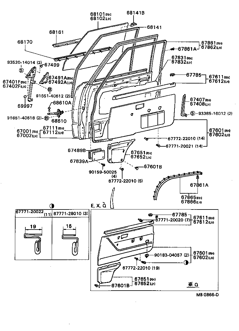 67401-87002 FRAME SUB-ASSY, FRONT DOOR, FRONT LOWER RH product image