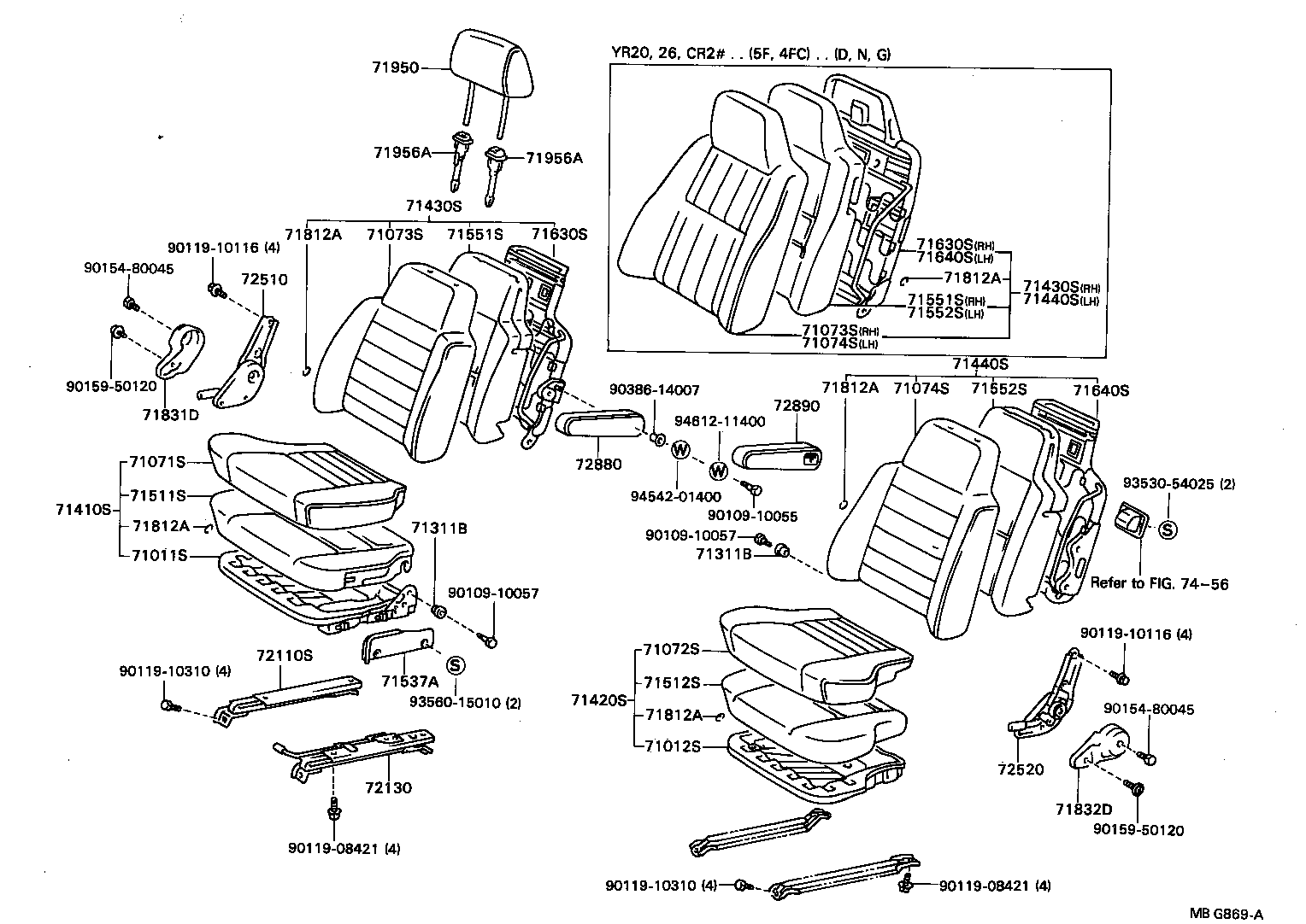 71065-87014 COVER ASSY, NO.1 SEAT CUSHION product image
