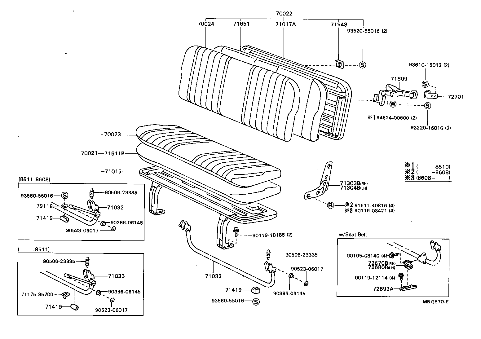 71065-87014 COVER ASSY, NO.1 SEAT CUSHION product image