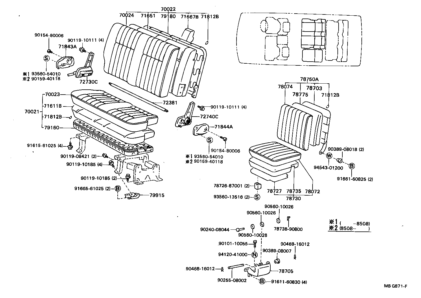 71065-87014 COVER ASSY, NO.1 SEAT CUSHION product image