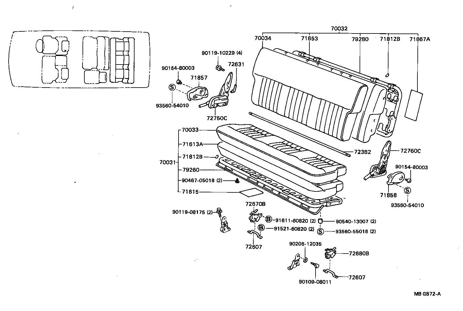 71065-87014 COVER ASSY, NO.1 SEAT CUSHION product image