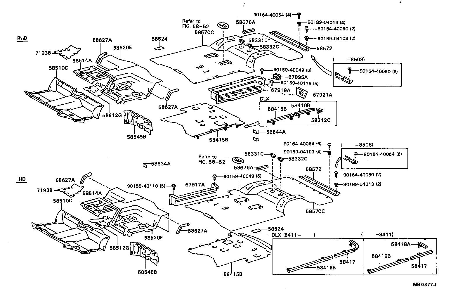 58540-28060 CARPET ASSY, REAR FLOOR product image