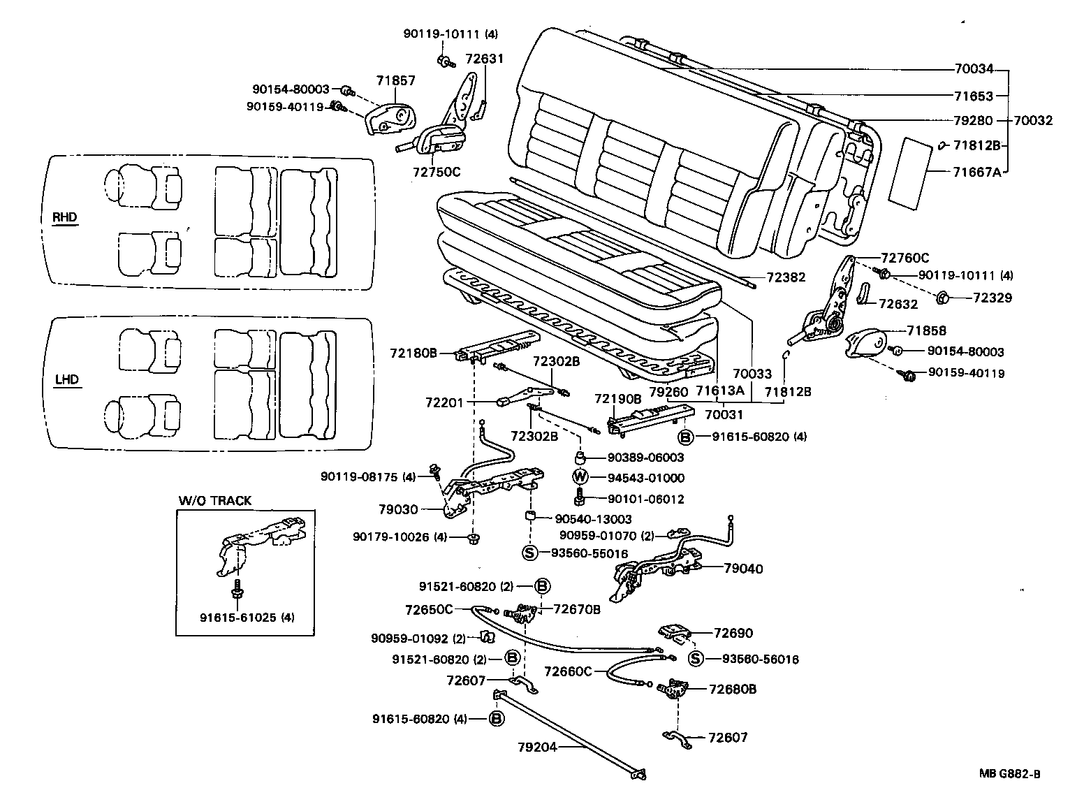 71012-87011 FRAME SUB-ASSY, FRONT SEAT CUSHION, LH product image