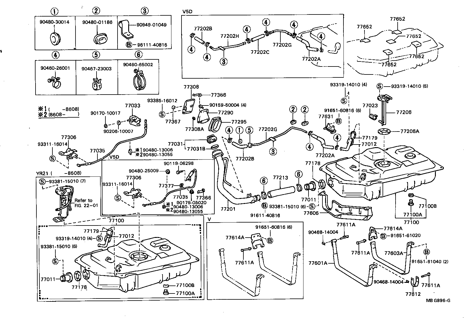 77017-28050 TUBE SUB-ASSY, FUEL TANK SUCTION product image