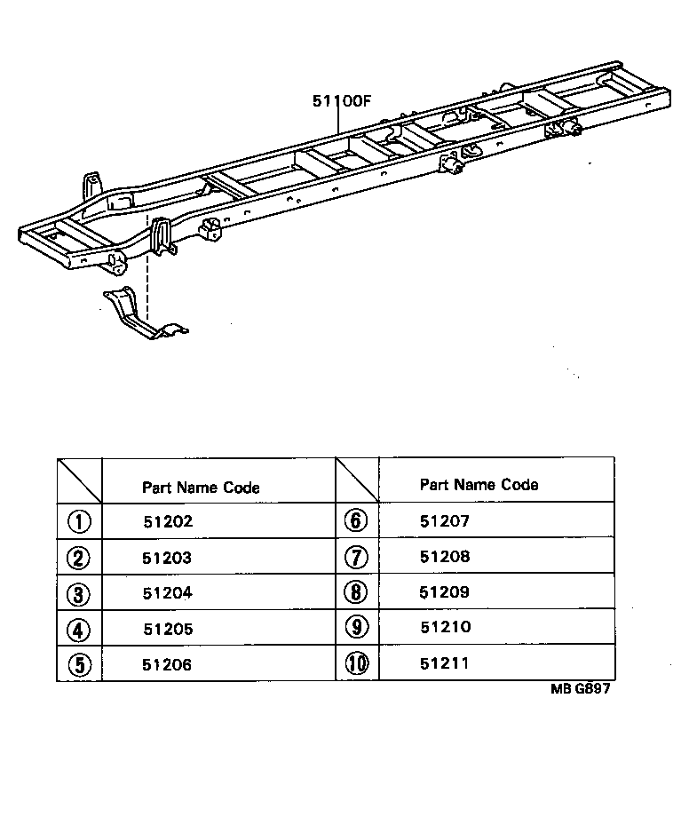 51401-36140 BRACKET SUB-ASSY, ENGINE FRONT MOUNTING, RH product image