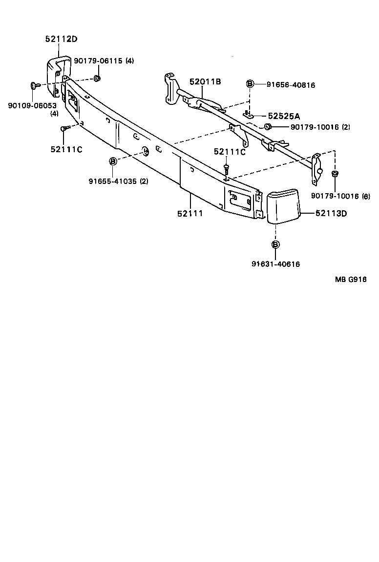 52111-95416 BUMPER ASSY, FRONT product image